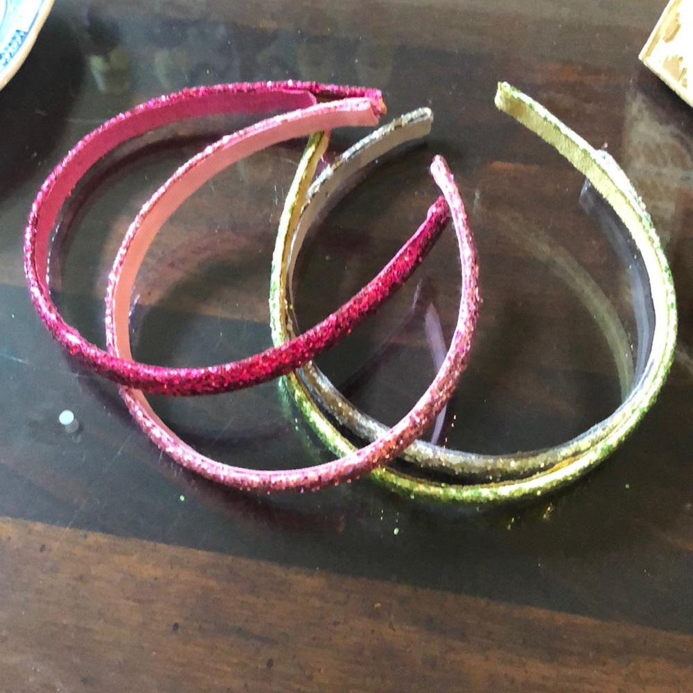Girls glitter headband lot of 4